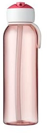Mepal - Wasserflasche Flip-Up Campus - Auslaufsichere Trinkflasche für Schule & Unterwegs - Transparente Trinkbecher - BPA-frei & Spülmaschinenfest - 500 ml - Pink
