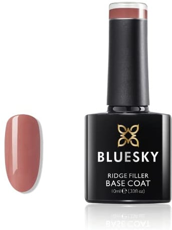 BLUESKY Gel Nail Polish, Ridge Filler Base Coat, MB05, Nude, 10ml, Gel Nagellack Rillenfüllender Glatt Grundlack Nackt (Härtung unter UV-LED-Lampe erforderlich), 10 ml