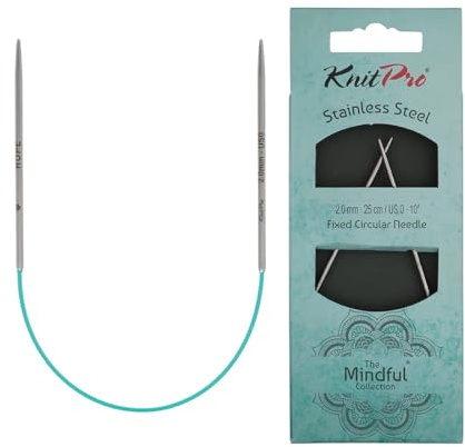 KnitPro Die Mindful Kollektion Feste Rundnadeln 10 (25cm) | 2mm