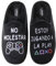 LARES - Zapatillas Casa para Hombre y niño Play Colorines. Color: Negro Talla: 43 - Frase Divertida No molestar jugando a la Play Suela Goma.