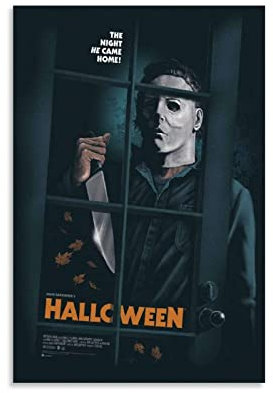 Leinwand Bilder Halloween 1978 Filmposter Anime Art HD Poster Dekorative Malerei Wohnzimmer Poster Schlafzimmer Gemälde 60x90cm Kein Rahmen