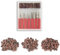 300 Pcs Nail Sanding Bands for Nail Drill Machine, Sanding bands with 5 Pcs Nail Drill Bits for Professional Nail drill for Acrylic Nails