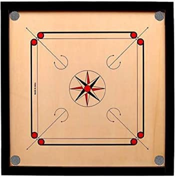 Generic Carrom Board mit Münzen, Aufkleber, puderfrei (50,8 cm kleine Größe)