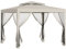 Outsunny Tonnelle Barnum de Jardin 3L x 3l m avec 4 moustiquaires Amovibles - Double Toit - Beige