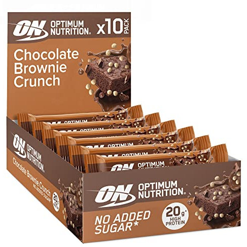 Optimum Nutrition Protein Crisp Bar (10x65g) Crujiente de brownie y chocolate
