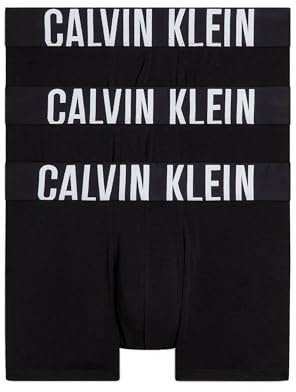 Calvin Klein Trunk 3Pk 000Nb3608A, Boxer, Uomo, Nero (Black/Black/Black), S