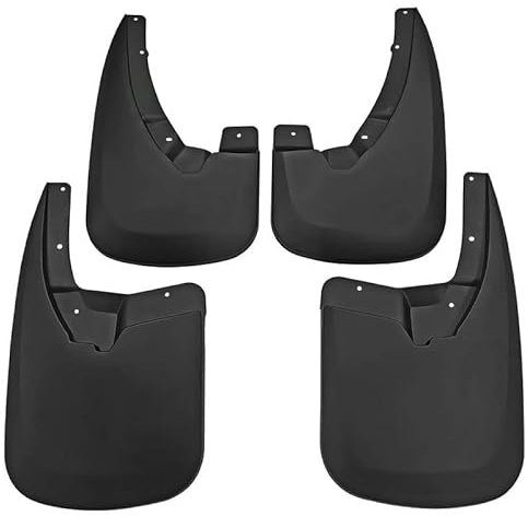 Schmutzfänger für Dodge Ram 2010-2018, Spritzschutz Kotflügelschutz Starke Haltbarkeit, vorne + hinten 4 Stück KIT, Weich-PVC Schwarz