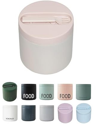 Design Letters Contenitore Termico per Alimenti Caldi | Thermos Pasta e Lunch Box Termico | Portapranzo Termico per Alimenti e Portavivande Termico | Thermos per Cibo Caldo | Scaldavivande 530 Ml