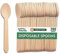 Juego de 200 cucharas desechables de madera, cubiertos desechables, ideales para picnics y eventos