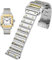 SHZZHS Massives Edelstahl-Herrenarmband für Cartier Santos 100-Serie, Armband mit Butterfly-Schnalle, Uhrenzubehör