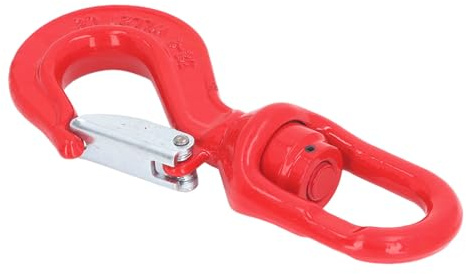 2 Tonnen Drehhaken Robuster Kranhaken aus Legiertem Stahl 360° Drehbar mit Pulverbeschichtung für Docks Häfen Schiffe Container