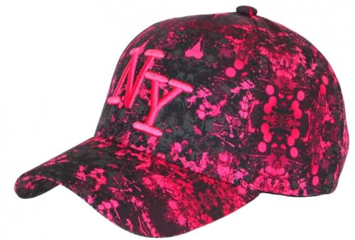 Hip Hop Honour Cappello NY Rosa e Nero City Cosmos Rorak Baseball - Taglia: Taglia unica - Colore: Rosa - Uomo, Rosa, taglia unica