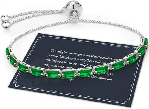 Regalo Donna, Bracciale Donna Bracciali Donna Bracciale Donna Argento 925 Bracciale Tennis Donna Bracciale Argento 925 Donna Bracciali Donna Argento Regali Donna Gioielli Donna Regali Per Lei, Verde