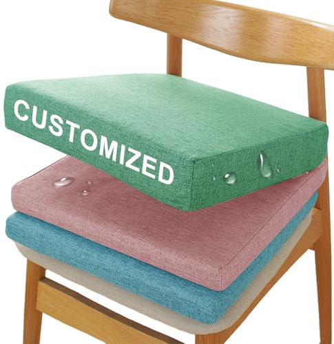 YFHT Bankauflage Nach Maß, Wetterfest Sitzkissen Gartenbank Stuhlkissen, rutschfeste Bankkissen Bankauflage Outdoor, Abnehmbarem Indoor Eckbank Auflagen, Sitzpolster Bank Für Schaukeln (10cm Dicke)