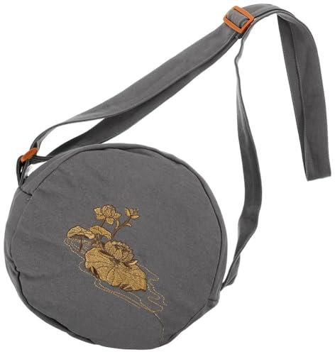 Vobumix Buddhist Sound Bowl Bag Monk Buddha Sound Bowl Bag Tibetan Singing Bowl Crossbody Bag Meditation Travel Small Storage Bag