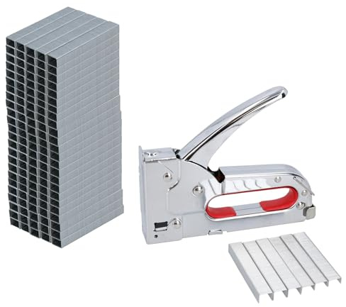 Heavy Duty Stapler Staple Gun for Fabric Furniture Upholstery + 24000 8mm Staples