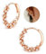 YADOCA Ohrringe Silber 925 Perlen Ohrringe, Twist Perlen Creolen für Damen Teens Perlenohrringe Roségold Hochzeit Braut Ohrring