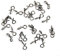 Stainless Steel Fly Fishing Snap Hook Set of 50 for Quick Link and Connection Needs (S)