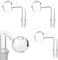 3PCS 14mm Glass Oil Burner Male Glass Tubes – High Borosilicate Glass Adapter for Water Pipe, Aromatherapy, or Lab Applications
