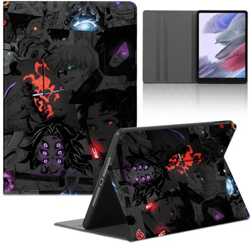 Tablet Coque pour Apple iPad Air M2 2024 13'', Anime One Piece Naruto Modèle Housse de Anti-Collision Protection en Cuir PU Flip avec Fonction Support Anti TPU Cartoon Cover