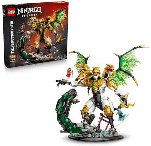 LEGO NINJAGO Duell mit dem Ultradrachen - Spielzeug mit 4-köpfiger Actionfigur, Schlange & 4 Minifiguren mit Katanas - Kinderzimmer Deko - Geschenk für Jungen ab 12 Jahren und Teenager-Fans - 71872