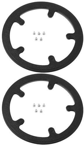 YINETTECH 2Pcs 5-Hole 40 Teeth Bike Chain Guard Chain Guide Frame Wrap Protector
