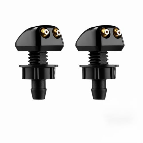 2 Pièces Gicleur lave glace 8mm,Buse Lave-Glace Voiture Universelle | Buse de Lave-glace avant Universelle et 2 gicleurs de Lave-glace pour Voiture, Remplacement Réglable pour pare-brise