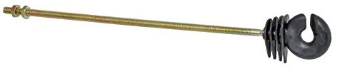 Langstiel Ringisolator Isolatoren Weidezaun metr. Gewinde 22cm