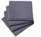 alpina 4er Schiefer Untersetzer Set, Stein, Dark, 10x10cm, 4