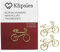 KLIPSIES Fahrrad (Design wählbar) 15 Deko Büroklammern Motiv Heftklammern 1x15 Stück Gold