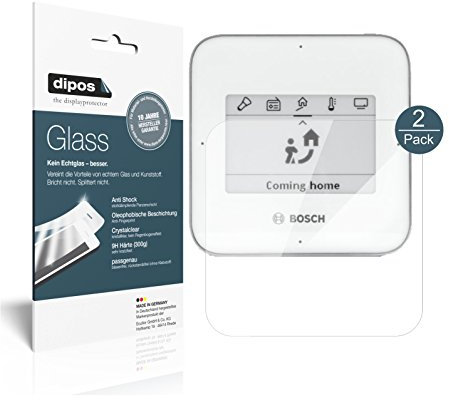 dipos I 2X Displayschutz klar kompatibel mit Bosch Smart Home Twist (Fernbedienung) Schutzfolie 9H Anti-Shock