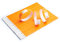 100 Papier-Armbänder aus Tyvek, 19 mm für Events, Festivals, reißfest, in 12 Farben erhältlich 19mm (Neon-Orange)