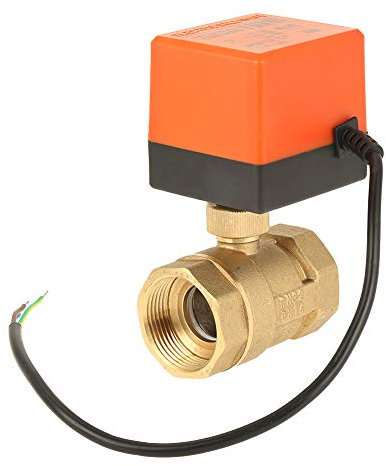 AC 220V G1-1/4 DN32 2-Wege 3-Leiter 2-Punkt-Steuerung Messing Elektrische motorisierte Kugelhahn, zur Steuerung von Wasser-System der Heizung Lüftung Klimaanlage