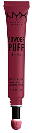 NYX Professional Makeup Lippencreme - Powder Puff Lippie Lip Cream, leichte Creme für die Lippen, pudrig-weicher Look, 12 ml, Burgundy