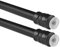 Bestlivings 2er Pack Klemmstange (Schwarz) Schraubtechnik ausziehbar 80-120 cm, Gardinenstange Klemmen, für leichte Gardinen, kein Bohren - Kleben