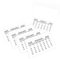 Pack of 10 Mini Calendar Tabs 2026 Month to View Insert White Tear Off Pads Hand Sewn Stitches