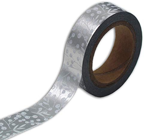 Toga MT909 de Bombay Or et Argent Masking Tape Silberfolie, Papier, silber, one size