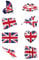 CARGEN 10 Sheets United Kingdom Flag Face Sticker World Cup Temporary Tattoos Flag Stickers for Football Game Face Body Decor