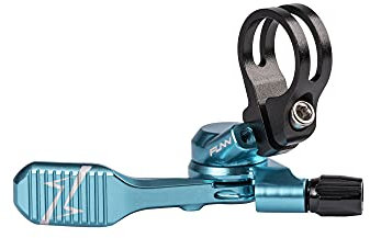 Funn UpDown CNC Fernbedienungshebel-Kit für MTB-Teleskopsattelstütze, 4-Positionen-Montage, kompatibel mit externer und interner Sattelstützenverlegung (Türkis)