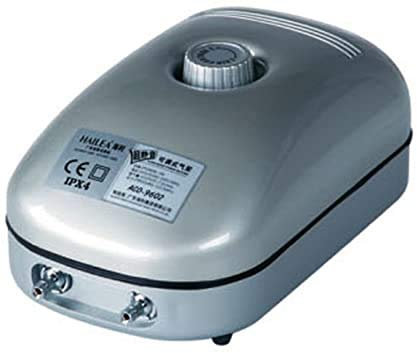 Hailea Air Pumps (ACO-9601, ACO-9602, ACO-9610, ACO-9620, ACO-9630) - Super Silent Double, Aqua, 7.2 L/min, Corded Electric, Air Stones or Air Diffusers Included