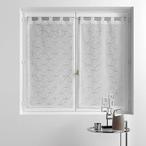 Douceur d'Intérieur Tenda, Poliestere, Grigio, 2 x 60 x 160 cm