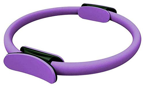 Pilates Yoga Ring Widerstandsring Fitness Geräte für Zuhause Core-Trainer Circle Kreis Magic-Circle Pilates Ring Yoga Circle Doppelgriff für Pilates, Yoga, Ganzkörper-Training, Gymnastik, Violett