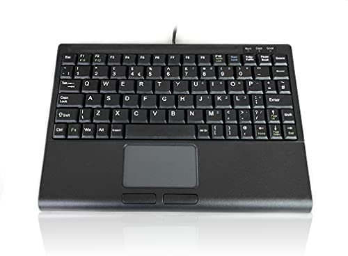Accuratus 3410 - USB Super Mini Micro Scissor Key Keyboard with Touchpad
