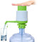 Puoiknuti 5 Gallon Hand Press Water Dispenser Tap Outdoor Drinking Water Bottle Pump, Portable Chillers Fountain Manual Water Bottle Pump, 2-6 Gal Thicken Bottled Water Filters Pump, Green