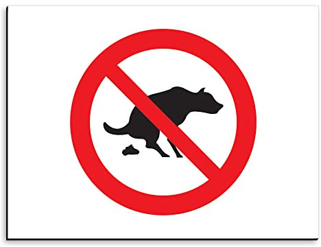Warnschild Hundekot, verboten aus Aluminium, 30 x 20 cm