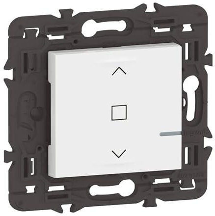 Commande sans fils pour volet roulant connecté Mosaic with Netatmo Legrand - blanc sans plaque