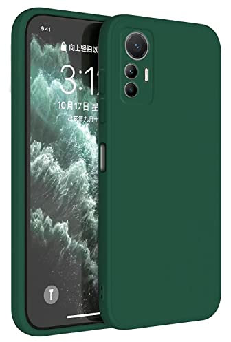 Topme Handyhülle Hülle Fur Xiaomi MI 12 Lite (6.55 Inches) Case Schutzhülle, Hautschutz Aus TPU Silikonhülle - Dunkelgrün