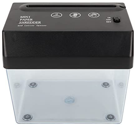USB-Aktenvernichter, Kreuzschnitt-Papier- und Kreditkarten-Aktenvernichter, Universelle -Akku-USB-betriebene Papierschneidemaschine für Büro, Schule, Zuhause