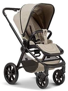 MOON Buggy SPORT, Mud/Melange, Sportwagen-Buggy mit Liegefunktion, bis 22kg, UV-Schutz 50+, zusammenklappbar, großer Korb, Kollektion 2024