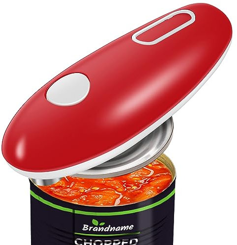 Ouvre-boîte électrique professionnel, mains libres, ouvre-boîte automatique avec interrupteur One Touch, portable, sans fil, alimenté par piles pour l'arthrite, la cuisine, les personnes âgées, les
